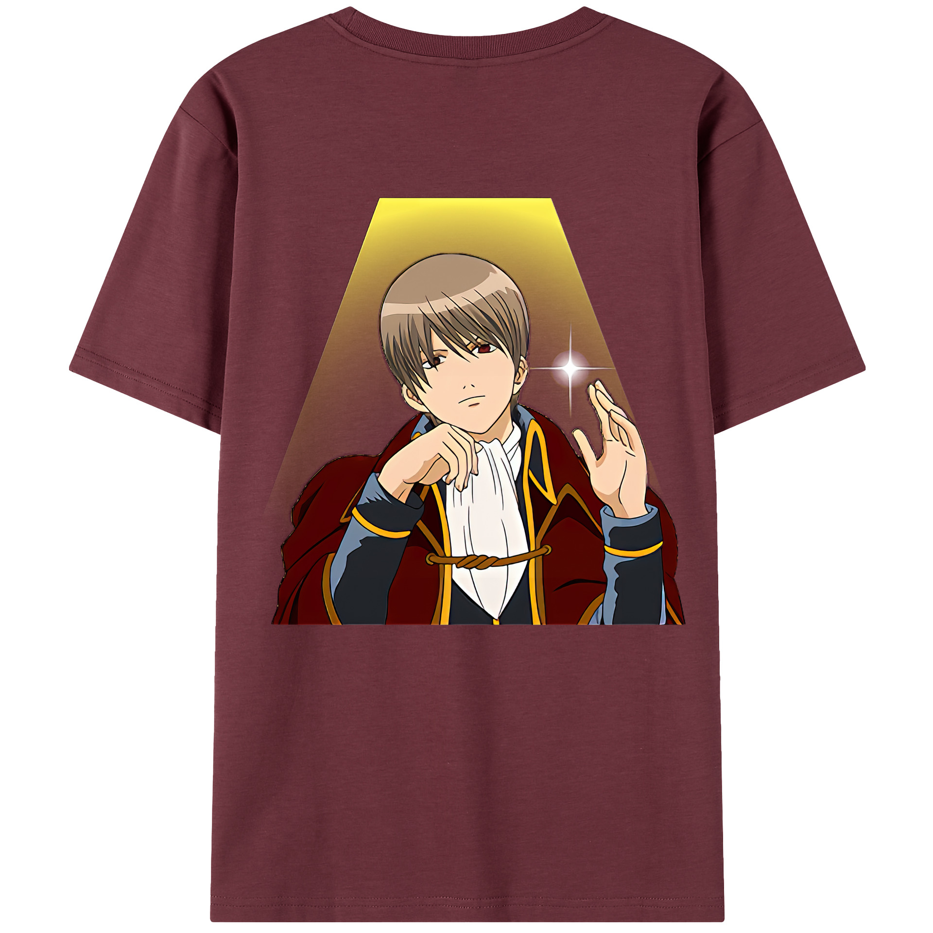（画像用） ぎんたま 坂田銀時（さかたぎんとき） 神楽 志村新八（しむら しんぱち） GINTAMA Sakata Gintoki Kagura Shimura Shinpachi 綿100％半袖Tシャツ（背面プリント）